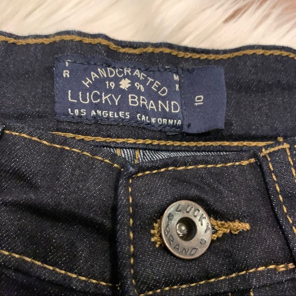 Lucky Brand Authentic Skinny Dark Wash Jeans Size 10 Adjustable Waistband New - Picture 2 of 4